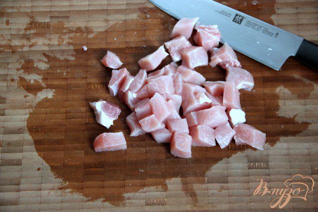 Фото приготовление рецепта: Пенне со свининой в кремовом соусе шаг №1