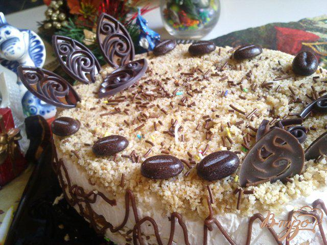 Фото приготовление рецепта: Десертный тортик с творожным кремом шаг №9
