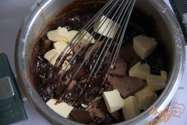 Фото приготовление рецепта: Заварные шоколадные кексы шаг №5