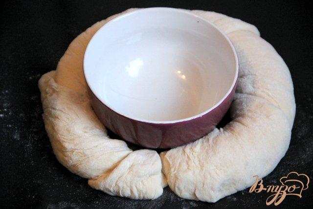 Фото приготовление рецепта: Хлеб-бублик Ciambella с хрустящей корочкой шаг №6