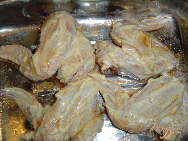 Фото приготовление рецепта: Куриные крылышки под апельсином шаг №3