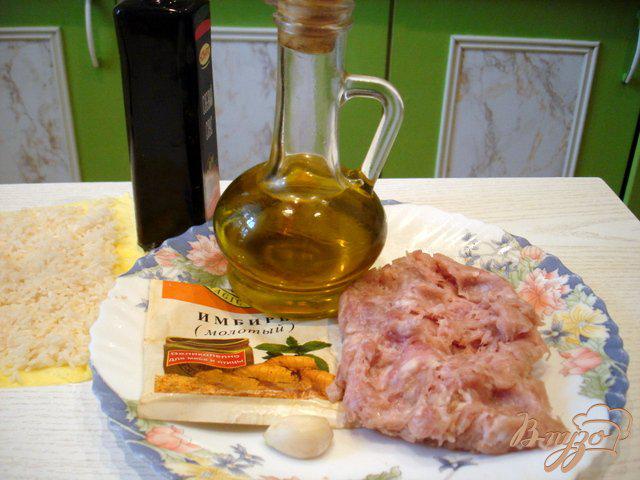 Фото приготовление рецепта: Рисовые ёжики с мясом шаг №2