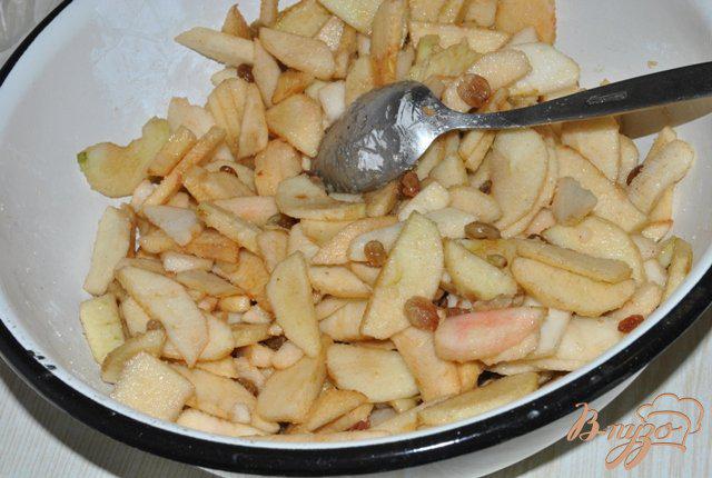 Фото приготовление рецепта: Постный деревенский пирог с яблоками шаг №2