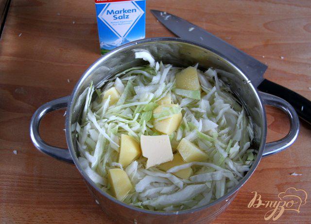Фото приготовление рецепта: Ирландское картофельное пюре Colcannon шаг №2