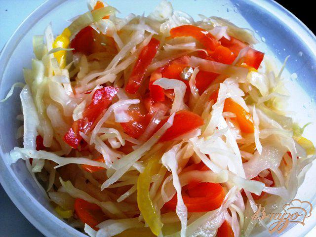 Фото приготовление рецепта: Овощной салат «Зимний» шаг №6
