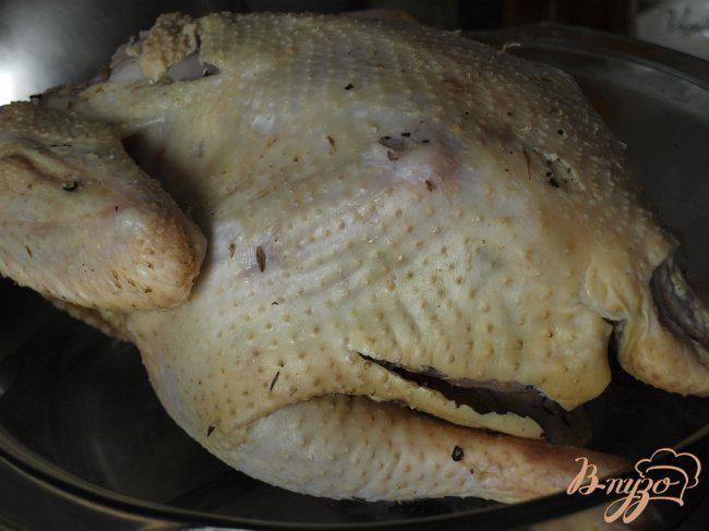 Фото приготовление рецепта: Запечённая курица в стиле «Zuni Cafe» шаг №5