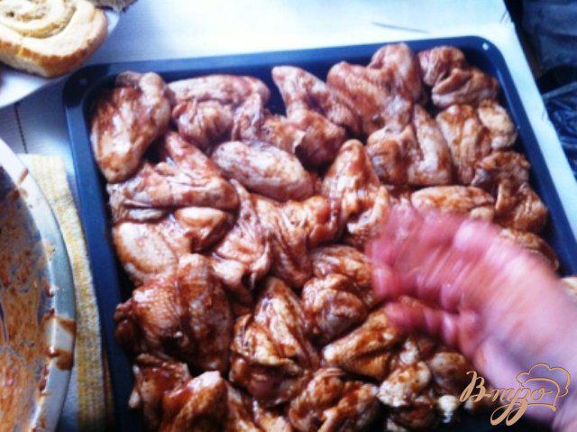 Фото приготовление рецепта: Куриные крылышки в медовом маринаде шаг №2