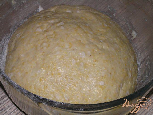 Фото приготовление рецепта: Гороховые булочки с оливковым маслом и травами шаг №6