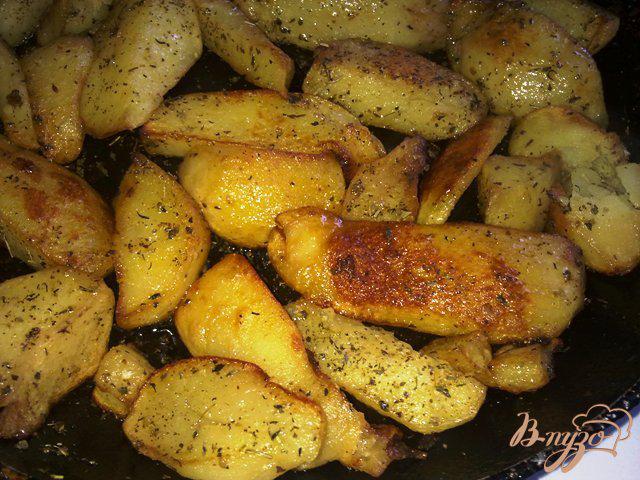 Фото приготовление рецепта: Картофельные ломтики шаг №4
