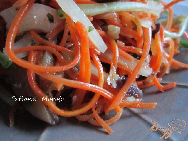 Фото приготовление рецепта: Овощной салат с баклажанами шаг №6