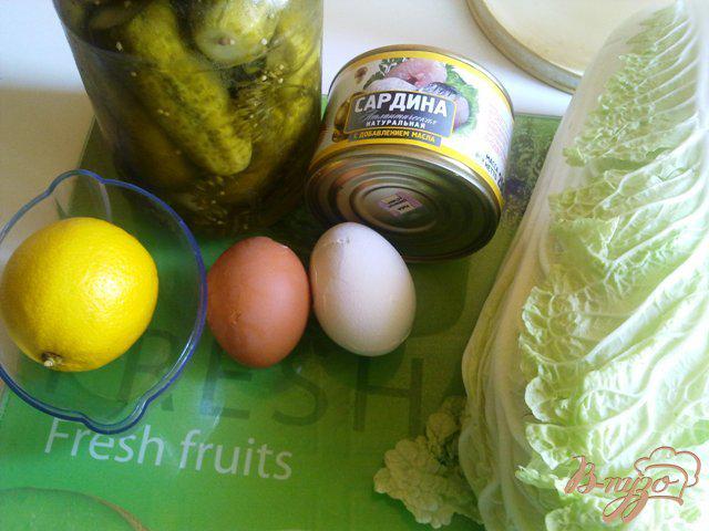 Фото приготовление рецепта: Салат с сардинами шаг №1