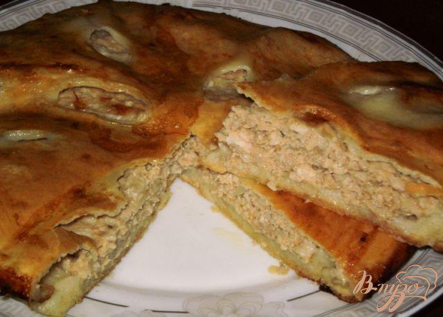 Фото приготовление рецепта: Пирог с мясом по-осетински шаг №6