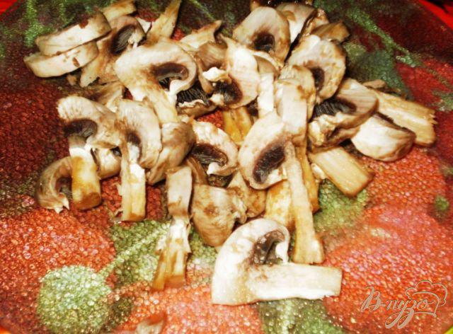 Фото приготовление рецепта: Суп-лапша с грибами и мясом шаг №3