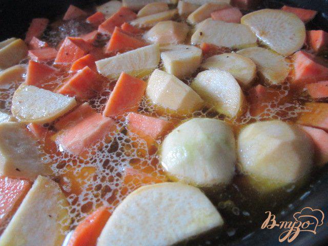 Фото приготовление рецепта: Рагу из свинины и сладкого картофеля. шаг №5