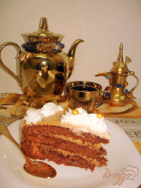 Фото приготовление рецепта: Торт кофейный шаг №9