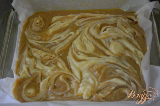 Фото приготовление рецепта: Блонди лимонный чизкейк шаг №5