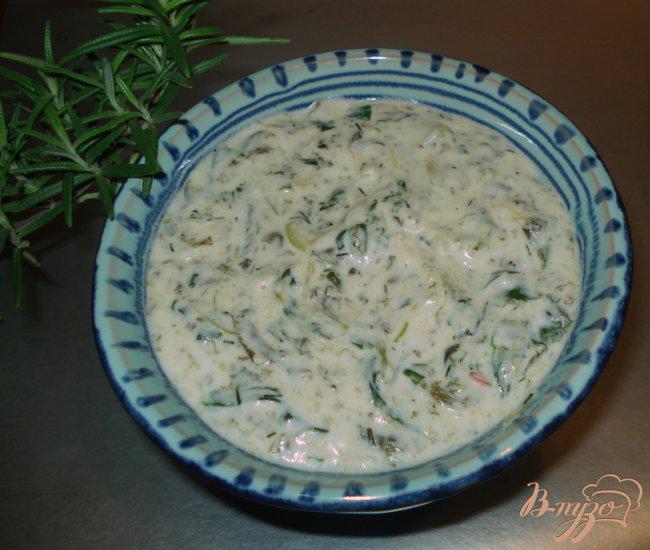 Фото приготовление рецепта: Соус со щавелем и шпинатом. шаг №5