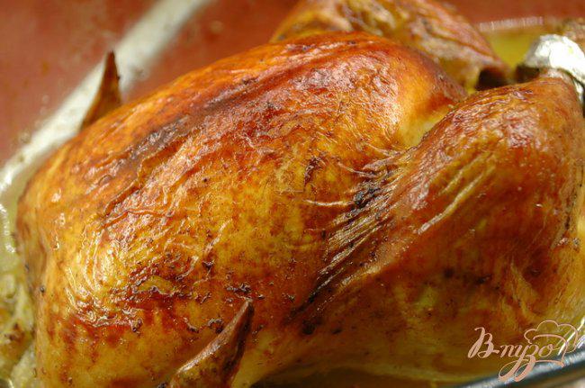 Фото приготовление рецепта: Курица запеченная, маринованная в лаймовом соке шаг №6