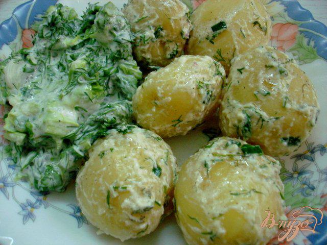Фото приготовление рецепта: Молодой картофель (три способа подачи) шаг №6