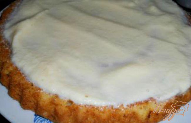 Фото приготовление рецепта: Замороженый творожный пирог шаг №6