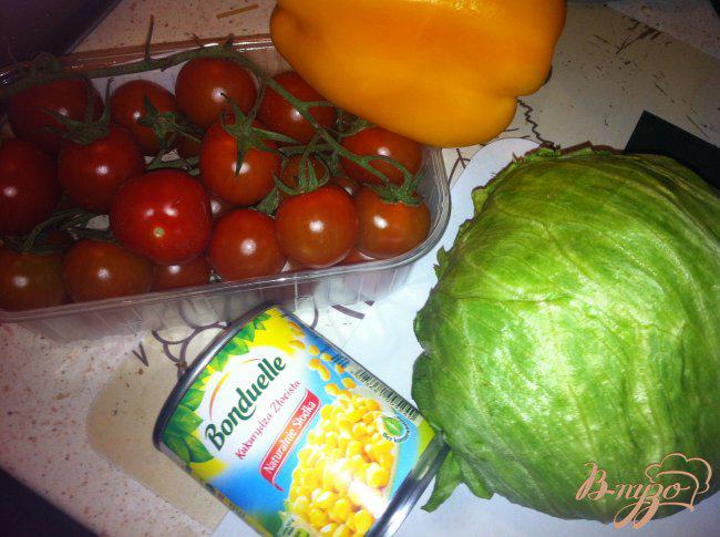 Фото приготовление рецепта: Легкий салат с мясом гриль шаг №6
