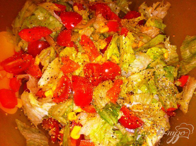 Фото приготовление рецепта: Легкий салат с мясом гриль шаг №12