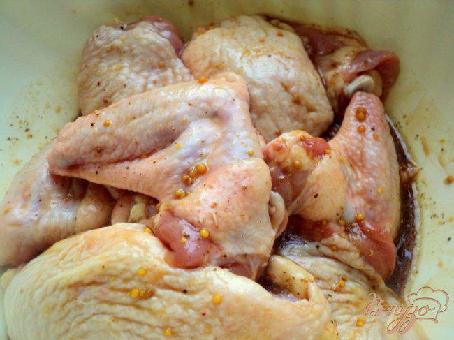 Фото приготовление рецепта: Куриные крылышки и бедрышки – гриль шаг №2