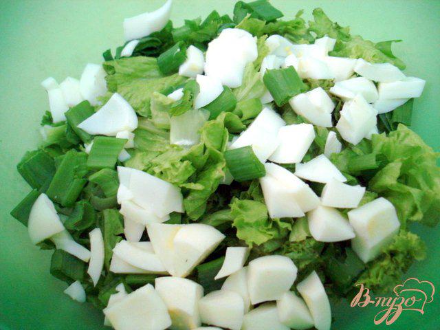 Фото приготовление рецепта: Салат из листового салата шаг №5