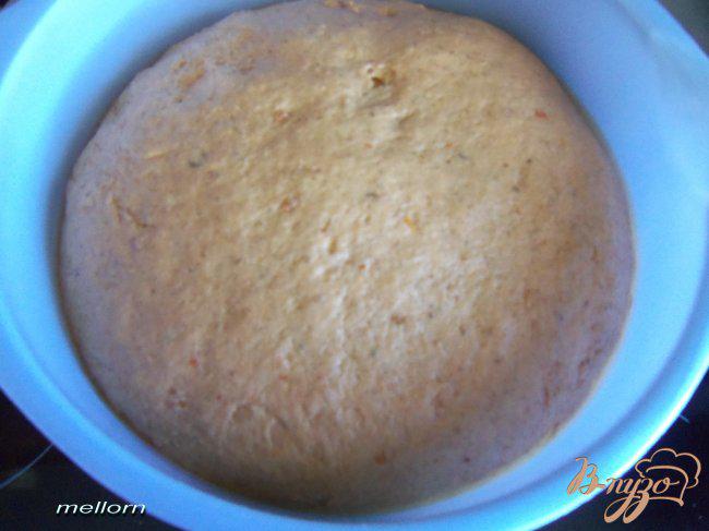 Фото приготовление рецепта: Ржано-пшеничный хлеб с кабачковой икрой шаг №4