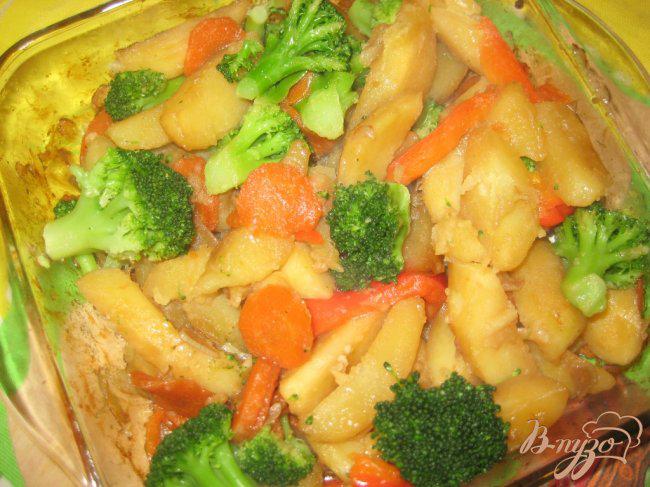 Фото приготовление рецепта: Картофель с брокколи шаг №6