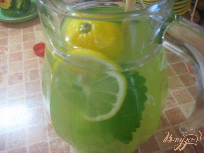 Фото приготовление рецепта: Лимонад с мятой шаг №4