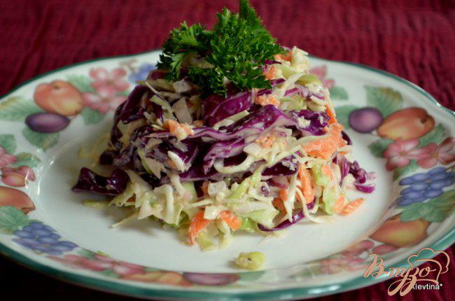 Фото приготовление рецепта: Пряный салат из капусты шаг №5