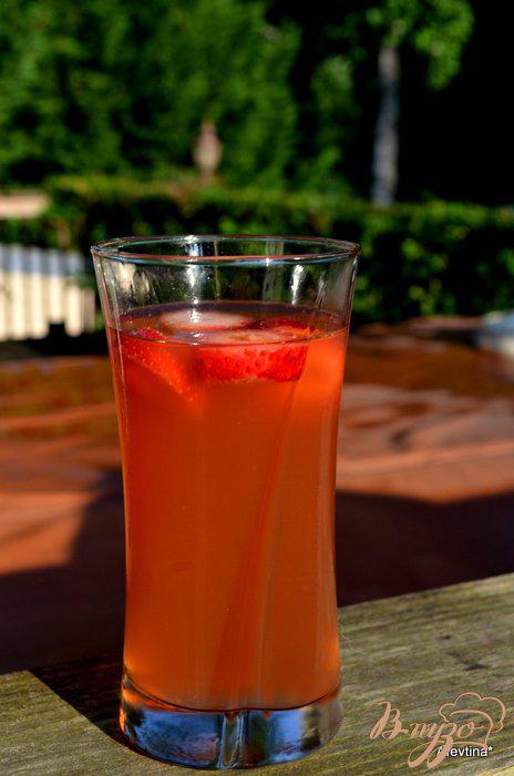Фото приготовление рецепта: Персиковый чай со льдом шаг №6