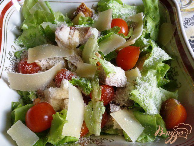 Фото приготовление рецепта: Салат из стерляди с овощами шаг №9