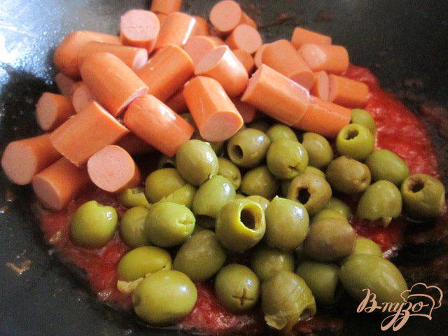 Фото приготовление рецепта: Цветная капуста с оливками шаг №5