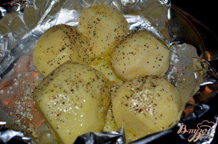 Фото приготовление рецепта: Запеченный картофель с зеленой фасолью шаг №1