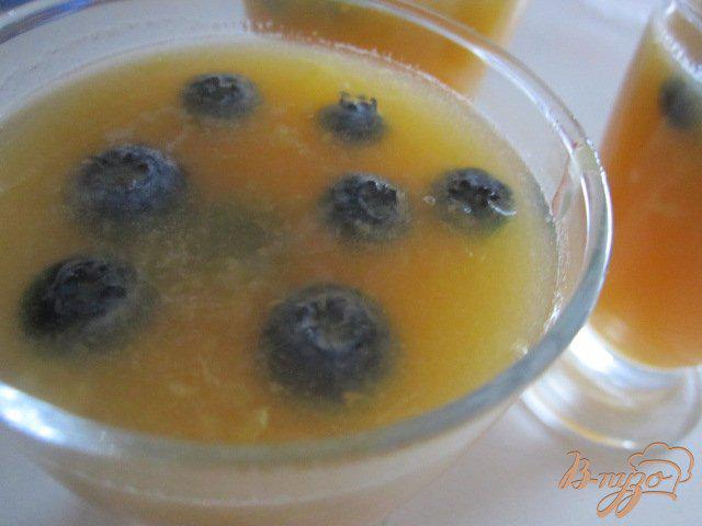 Фото приготовление рецепта: Желе из дыни с апельсиновым соком шаг №6