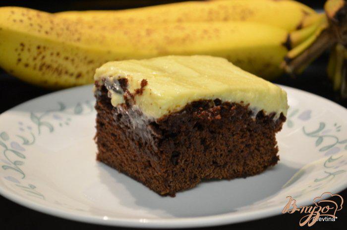 Фото приготовление рецепта: Банановый брауни шаг №4