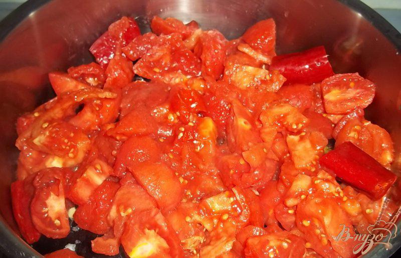Фото приготовление рецепта: Баклажаны в томатном соусе по-армянски шаг №5