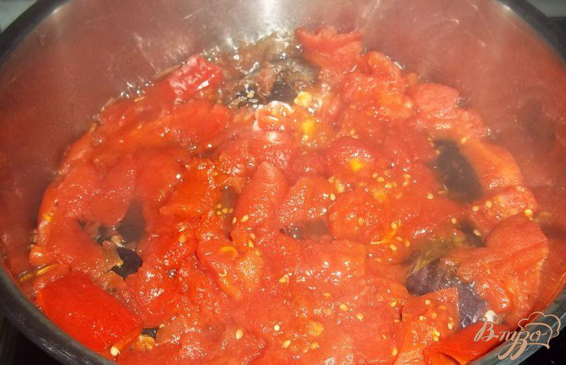 Фото приготовление рецепта: Баклажаны в томатном соусе по-армянски шаг №6