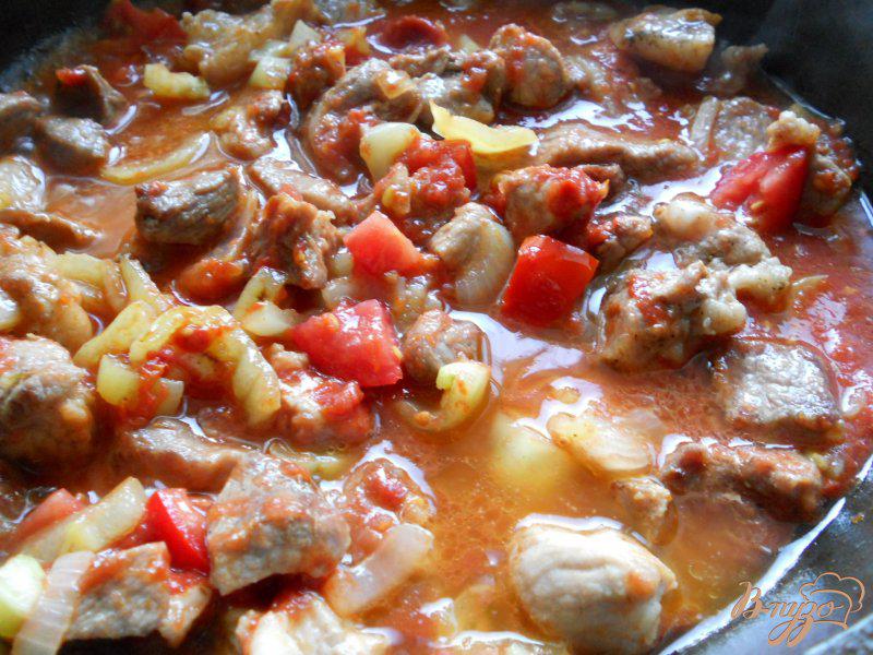 Фото приготовление рецепта: Свинина с баклажанами в остром соусе шаг №3