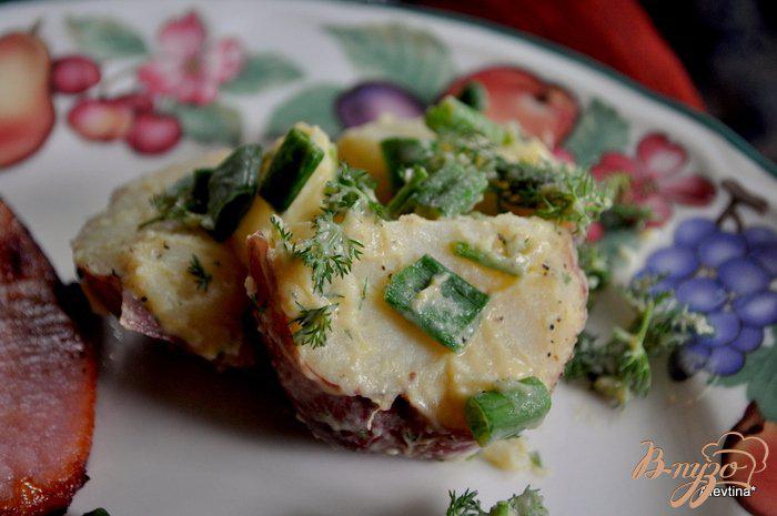 Фото приготовление рецепта: Картофельный салат с горчицей шаг №4