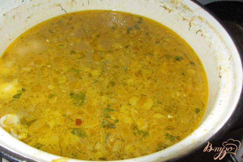 Фото приготовление рецепта: Макаронный суп с куриными сердечками шаг №7