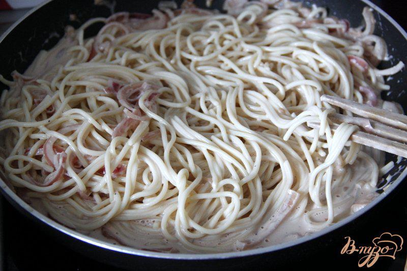 Фото приготовление рецепта: Спагетти с бальзамическим уксусом. Spaghetti all`aceto balsamico шаг №4