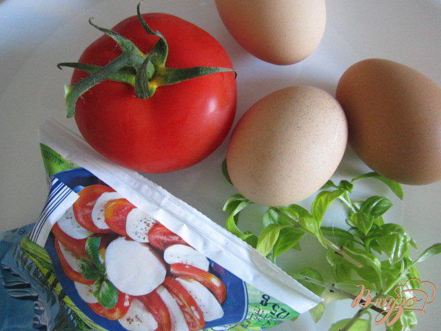 Фото приготовление рецепта: Омлет с томатами и моцареллой шаг №1