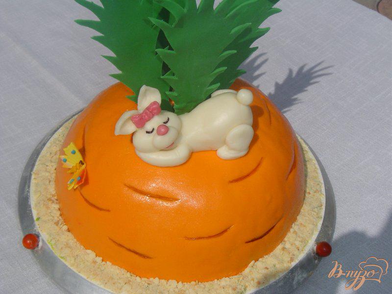 Фото приготовление рецепта: Торт «Морковка
