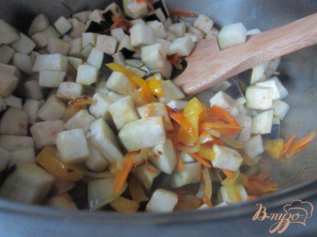 Фото приготовление рецепта: Густой овощной  суп с горохом нут шаг №3