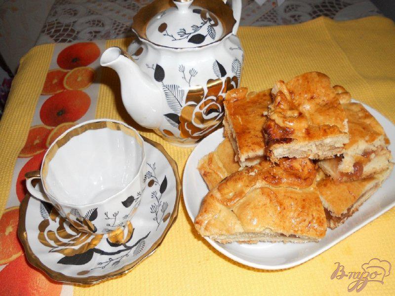 Фото приготовление рецепта: Пирог с вареньем шаг №9