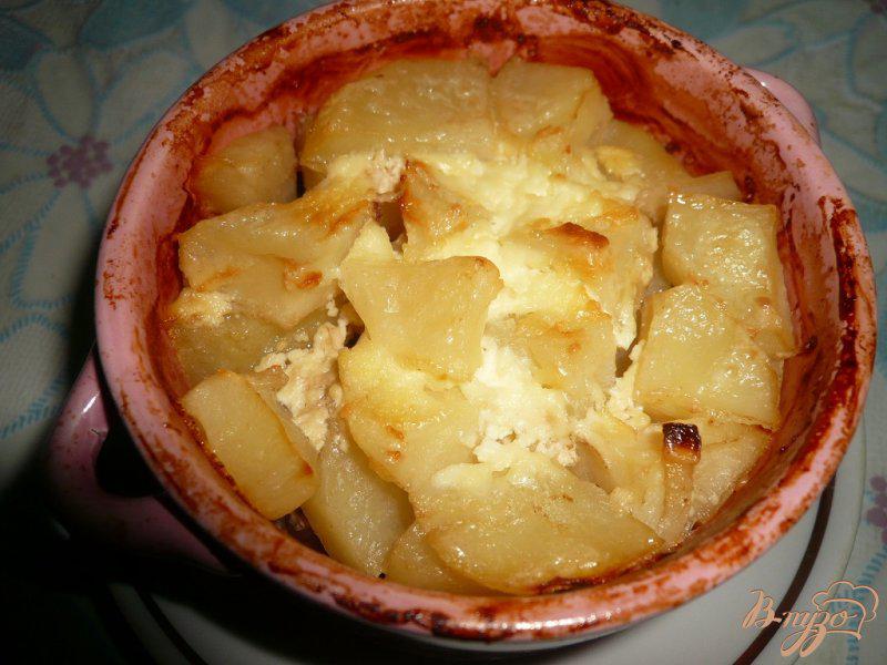 Фото приготовление рецепта: Ленивый горшочек с картофелем и мясом шаг №8