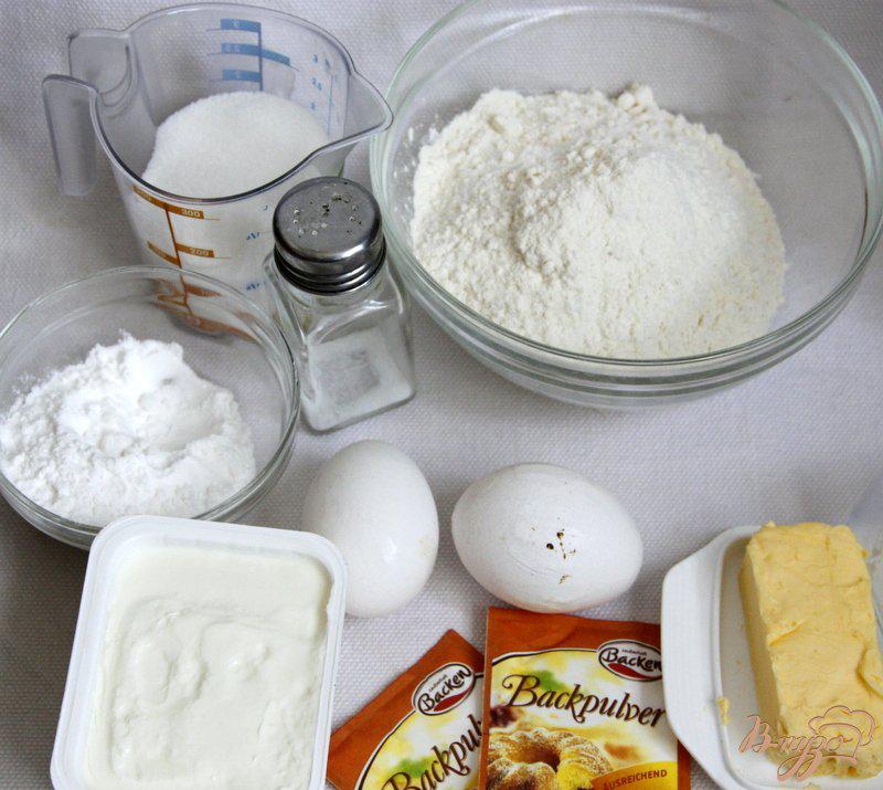 Фото приготовление рецепта: Творожный кекс с сухофруктами шаг №1